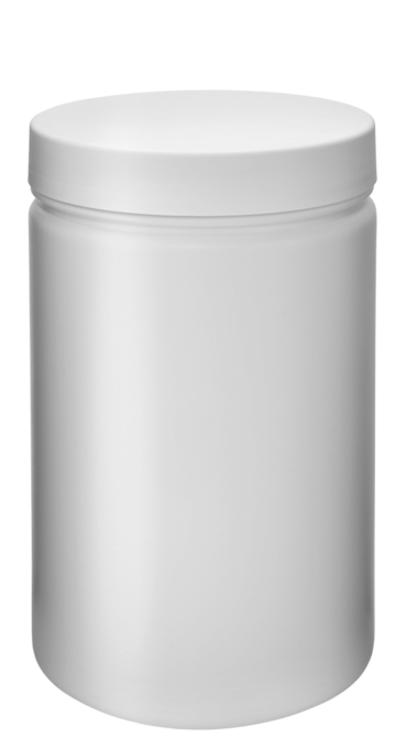 Cylindrical jar 3000ml 135CT HDPE black